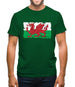 Wales Grunge Style Flag Mens T-Shirt