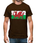 Wales Grunge Style Flag Mens T-Shirt