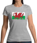 Wales Grunge Style Flag Womens T-Shirt