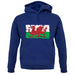 Wales Grunge Style Flag unisex hoodie