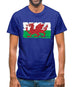 Wales Grunge Style Flag Mens T-Shirt