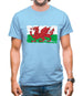 Wales Grunge Style Flag Mens T-Shirt