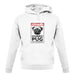 Warning Guard Pug On Premises unisex hoodie