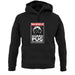 Warning Guard Pug On Premises unisex hoodie