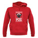 Warning Guard Pug On Premises unisex hoodie