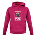 Warning Guard Pug On Premises unisex hoodie