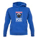 Warning Guard Pug On Premises unisex hoodie