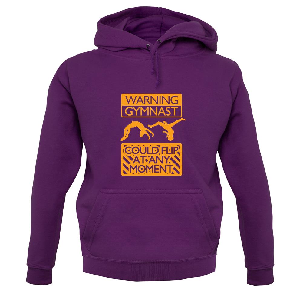 Warning Gymnast Unisex Hoodie