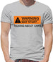 Warning May Start Talking about Cars Mens T-Shirt