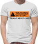 Warning May Start Talking about Cars Mens T-Shirt