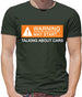 Warning May Start Talking about Cars Mens T-Shirt