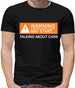 Warning May Start Talking about Cars Mens T-Shirt