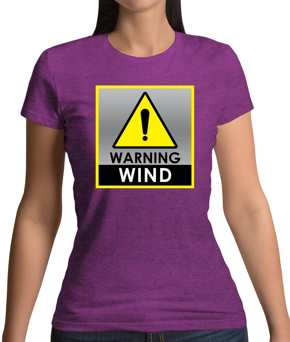 Wind Warning Symbol Womens T-Shirt