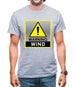 Wind Warning Symbol Mens T-Shirt