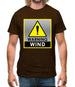 Wind Warning Symbol Mens T-Shirt