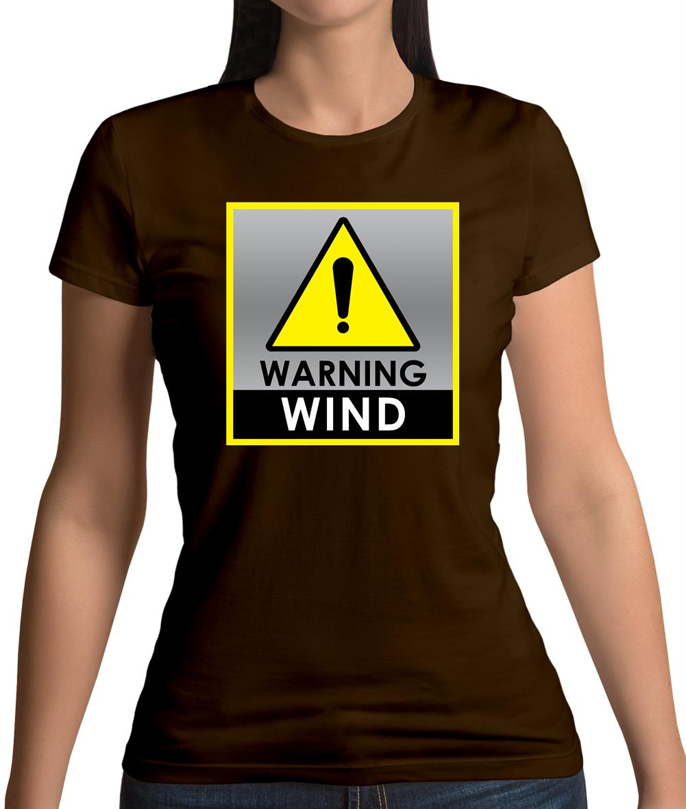 Wind Warning Symbol Womens T-Shirt