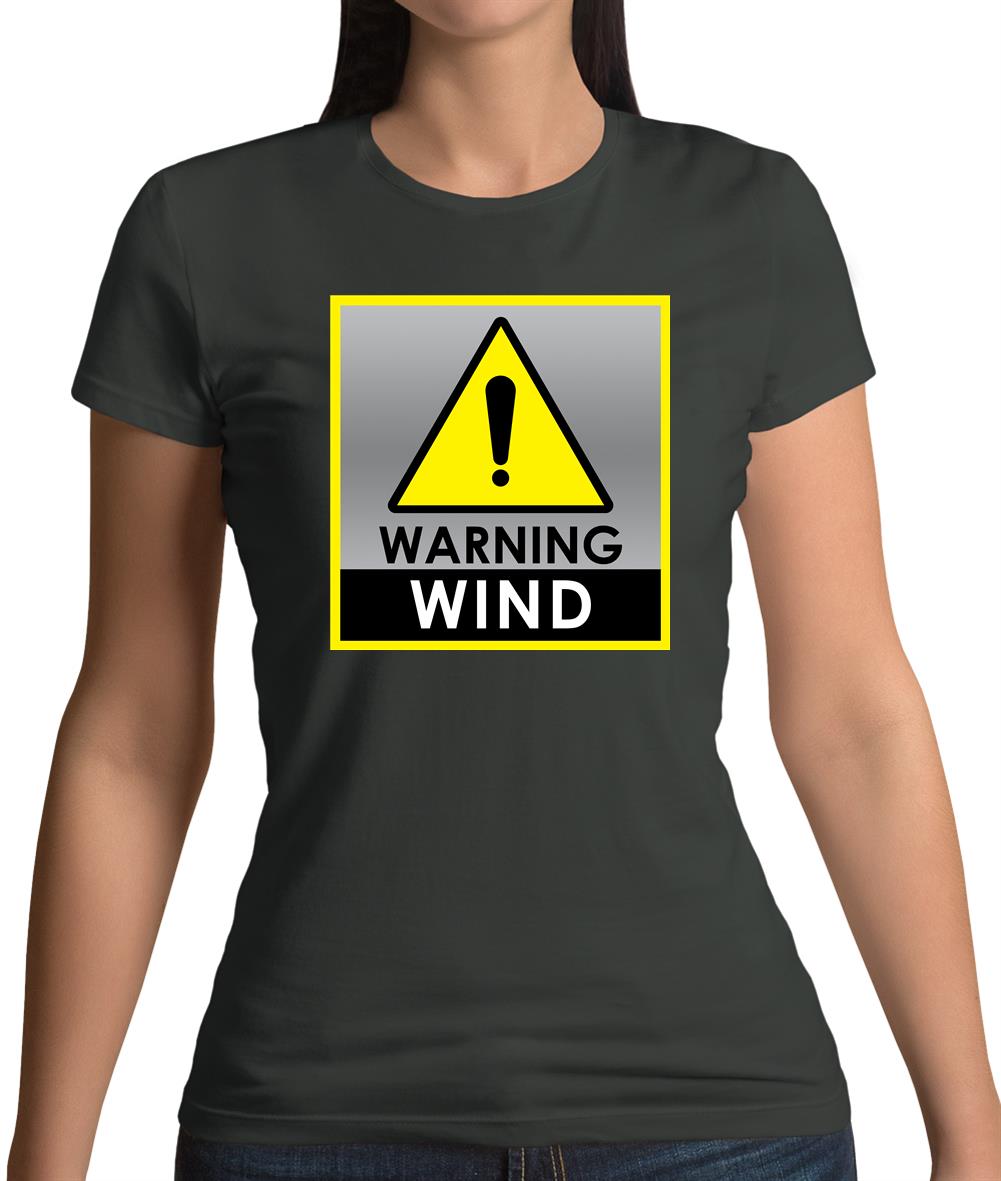 Wind Warning Symbol Womens T-Shirt