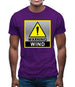 Wind Warning Symbol Mens T-Shirt