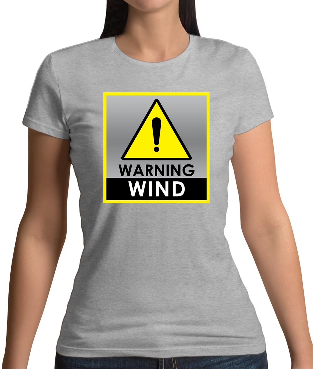 Wind Warning Symbol Womens T-Shirt