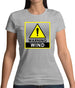Wind Warning Symbol Womens T-Shirt