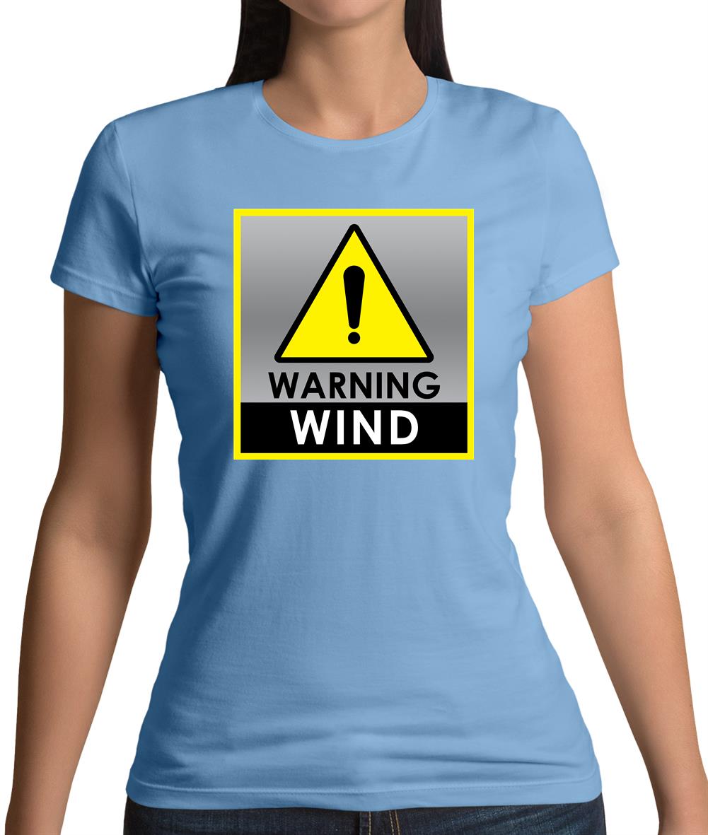 Wind Warning Symbol Womens T-Shirt