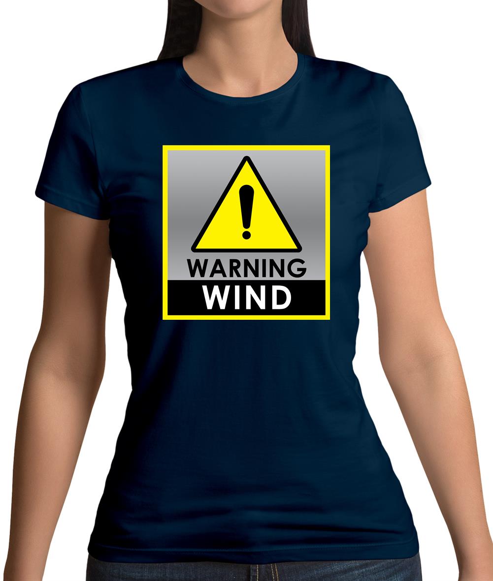 Wind Warning Symbol Womens T-Shirt