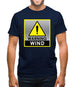 Wind Warning Symbol Mens T-Shirt