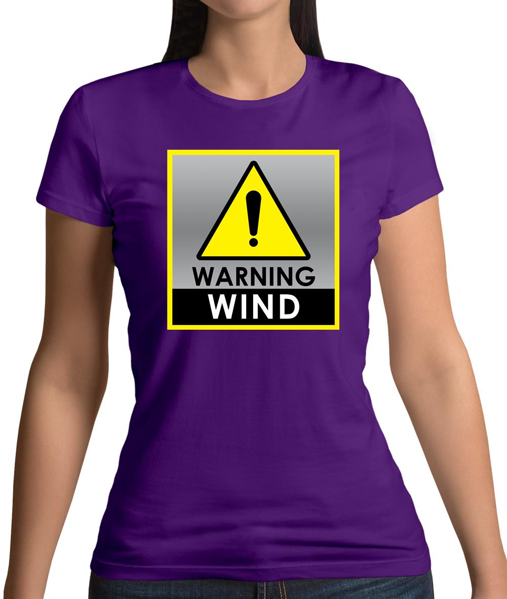 Wind Warning Symbol Womens T-Shirt
