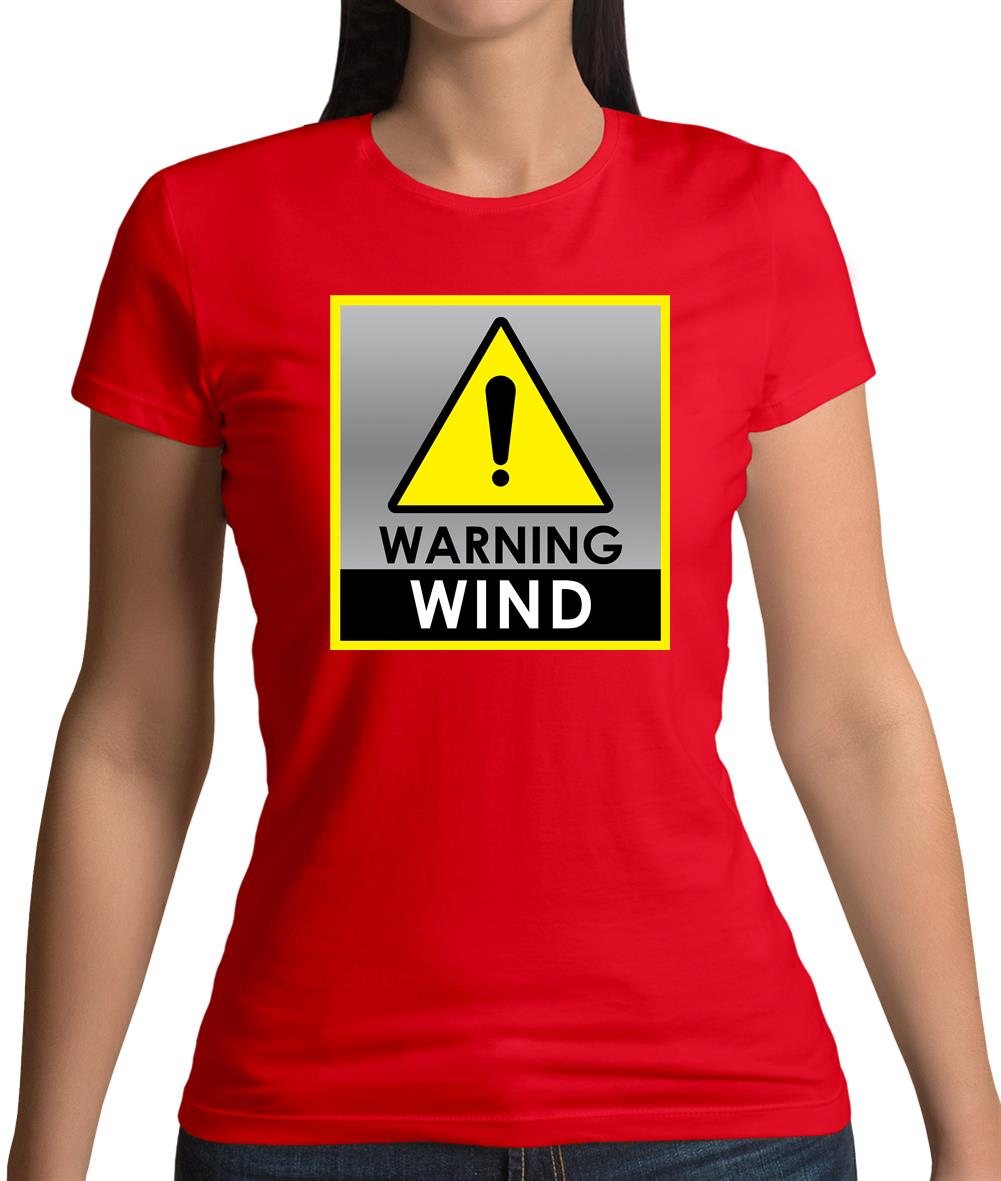 Wind Warning Symbol Womens T-Shirt