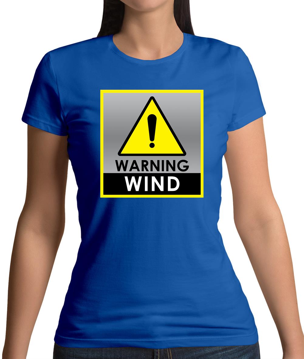 Wind Warning Symbol Womens T-Shirt