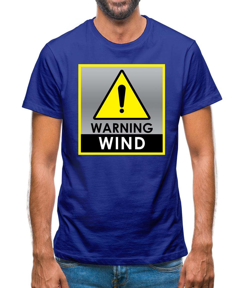 Wind Warning Symbol Mens T-Shirt