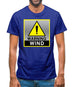 Wind Warning Symbol Mens T-Shirt