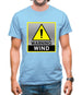 Wind Warning Symbol Mens T-Shirt