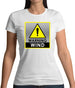 Wind Warning Symbol Womens T-Shirt