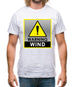 Wind Warning Symbol Mens T-Shirt