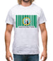 Washington Barcode Style Flag Mens T-Shirt