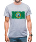 Washington Grunge Style Flag Mens T-Shirt