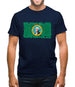 Washington Grunge Style Flag Mens T-Shirt