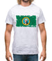 Washington Grunge Style Flag Mens T-Shirt