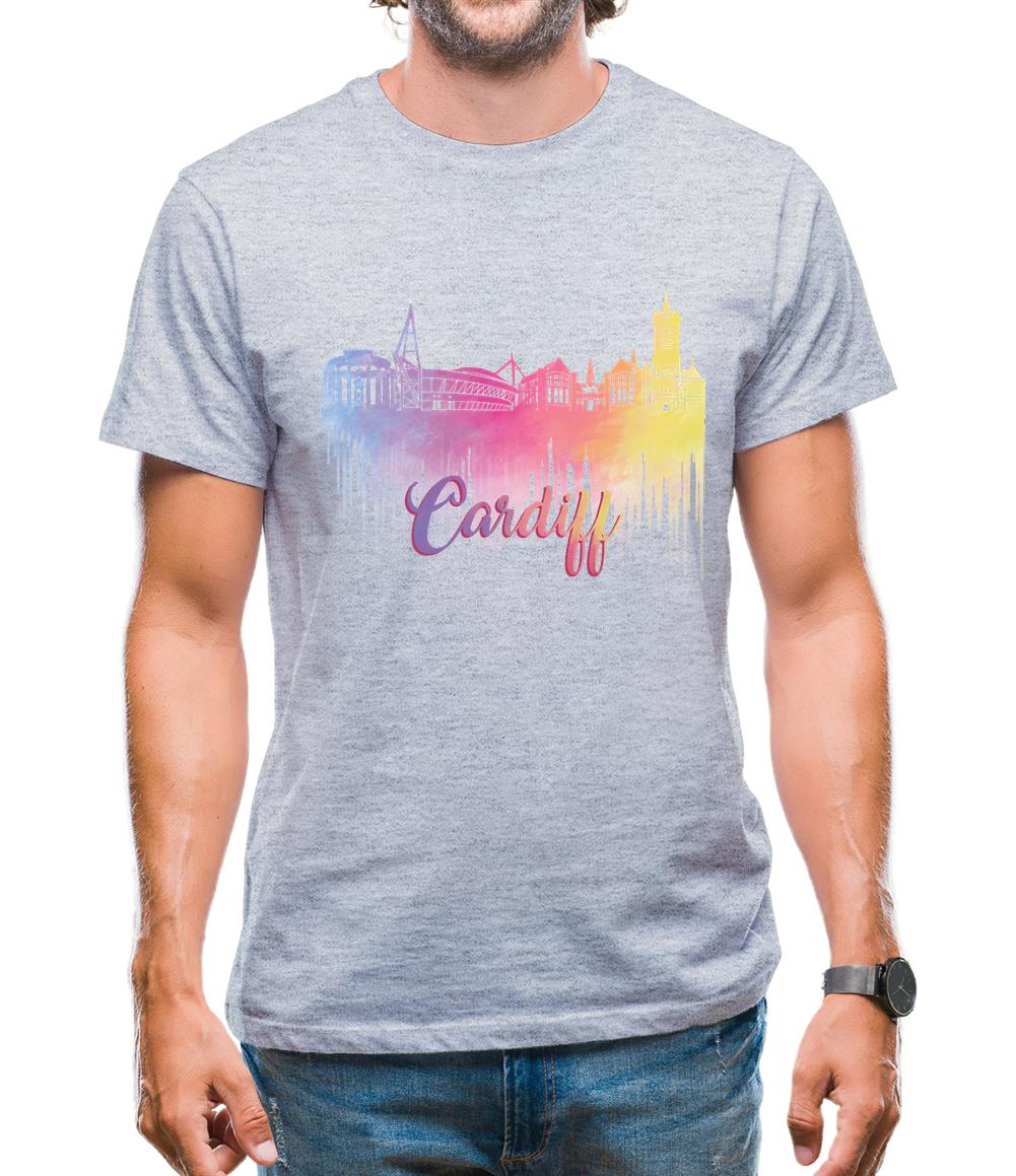 Cardiff Silhouette Mens T-Shirt