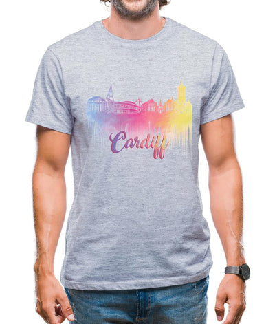 Cardiff Silhouette Mens T-Shirt