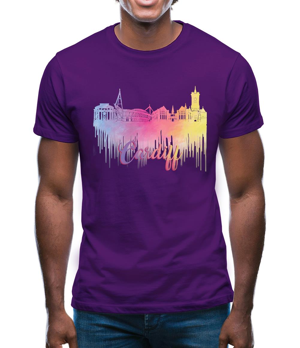 Cardiff Silhouette Mens T-Shirt