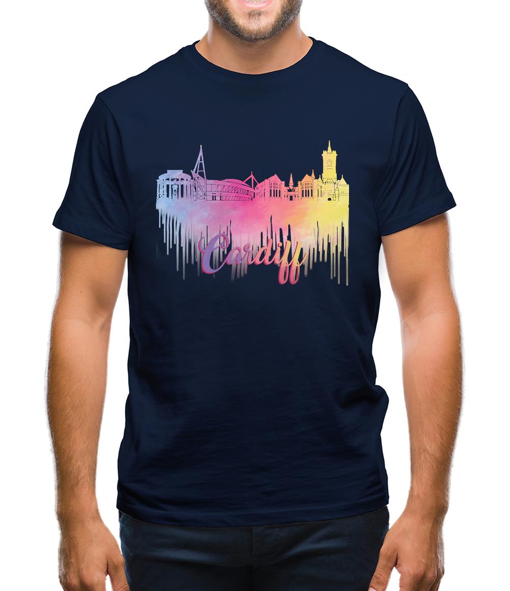 Cardiff Silhouette Mens T-Shirt
