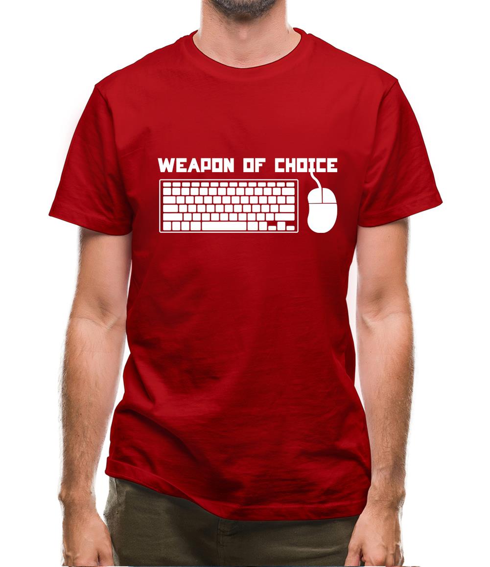 Weapon Of Choice Pc Mens T-Shirt