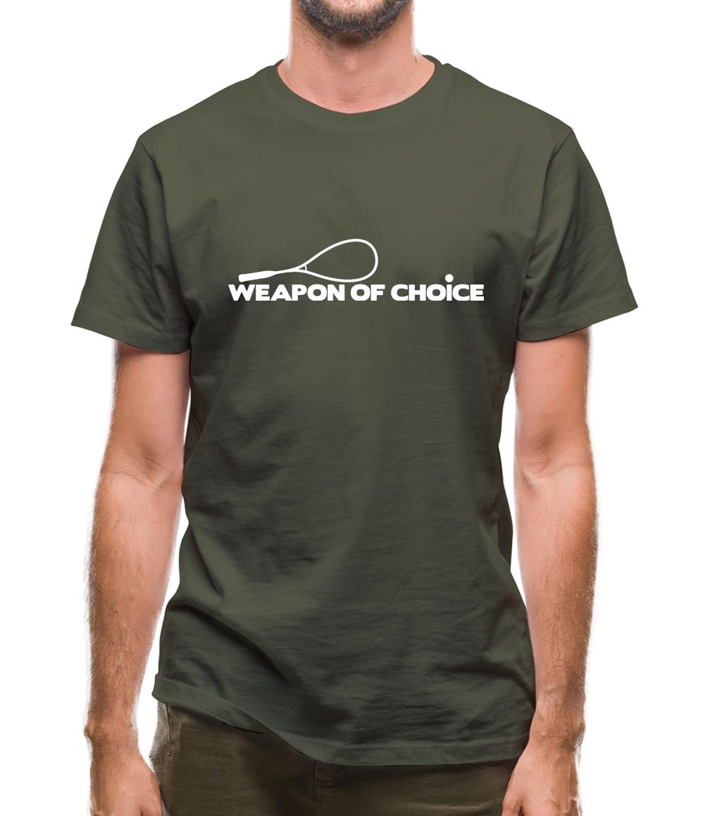 Weapon Of Choice Squash Mens T-Shirt
