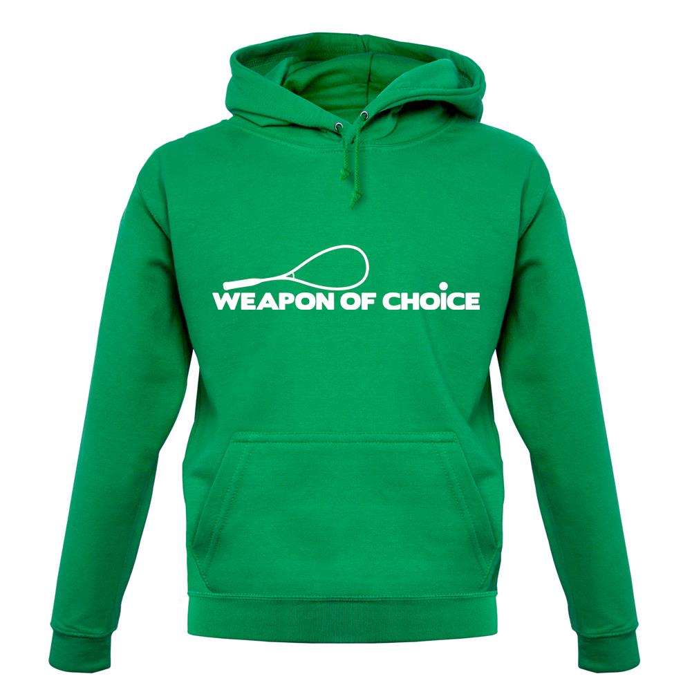 Weapon Of Choice Squash Unisex Hoodie
