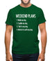 Weekend Plans With My Dog Mens T-Shirt