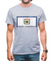 West Virginia Barcode Style Flag Mens T-Shirt