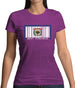West Virginia Barcode Style Flag Womens T-Shirt