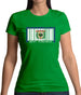 West Virginia Barcode Style Flag Womens T-Shirt